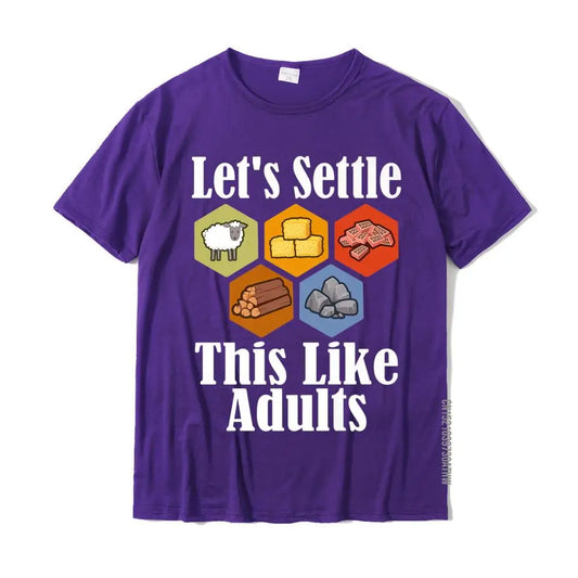 Settlers Board Game Night T-Shirt – "Sheep, Ore & Longest Road" Funny Premium Tee for Men