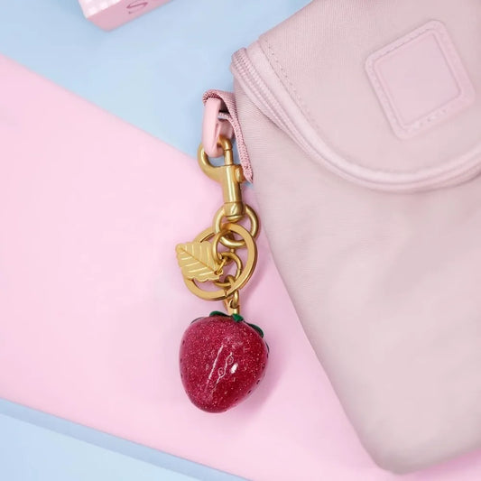 Cherry Keychain Bag Charm – Cute Fruit Accessory for Women & Girls
