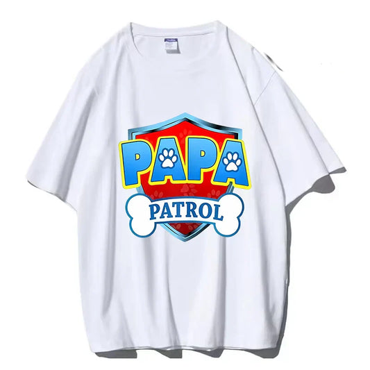 Paw Patrol Family T-Shirts – Matching Dad & Mom Cartoon Tees for Birthday Parties & Summer Outfits