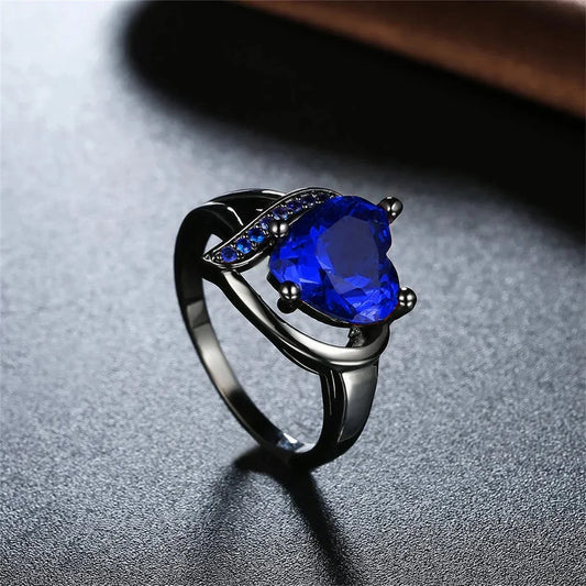 Fashion Couple Rings – Romantic Heart & Celtic Dragon Design Wedding Jewelry for Men & Women