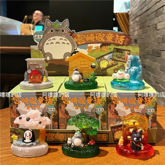 Original Hayao Miyazaki Fairy Tale Blind Box – Glowing Ornament Cartoon Creative Trendy Home Furnishings