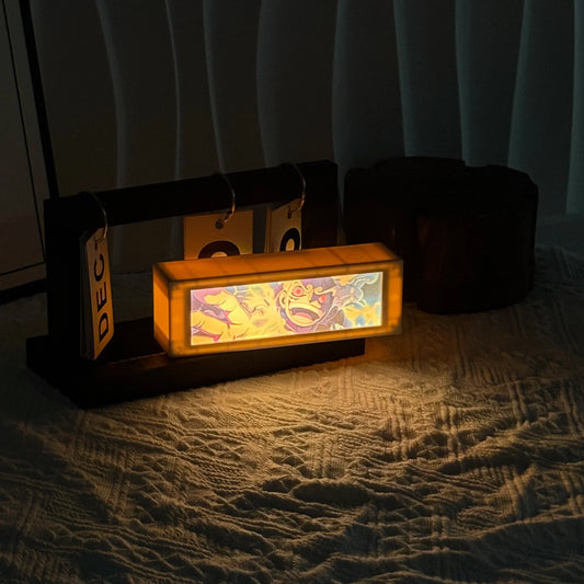 3D Anime Motion Night Light – LED Laser Engraved Lamp Box for Bedroom & Desk Decor