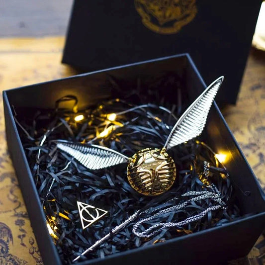 Gold Snitch Ring Box – Movable Wing Jewelry Organizer & Gift Display