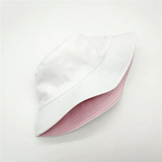 Custom Logo Fishing Bucket Hat – Unisex Reversible Cotton Sun Hat for Outdoor Use