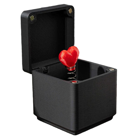 3D Printed Red Roses Love Heart in a Box – Surprise Pop-Up Valentine Gift