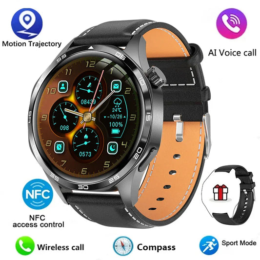 GT5 PRO Smart Watch for Men – 2024 AMOLED Display, Bluetooth Call, GPS, NFC & Compass