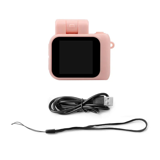 Y4000 Mini Camera with Screen – HD 1080p Portable Retro Video Recorder with Flash & Battery Dock