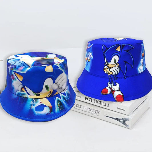 Sonic the Hedgehog Kids Fisherman Hat – Cute Anime Sunshade Cap for Boys & Girls