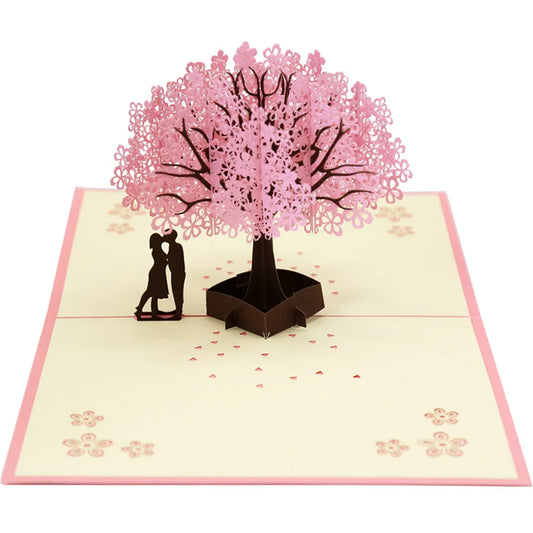 3D Pop-Up Love Card with Envelope – Handmade Greeting Card for Couples